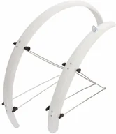 Błotniki rowerowe - Orion Błotniki 26" x 53mm białe komplet z chlapaczem - miniaturka - grafika 1