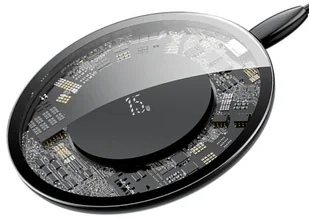 Baseus Ładowarka indukcyjna QI Simple 15W bezprzewodowa black WXJK-BA02 - Ładowarki do telefonów - miniaturka - grafika 2