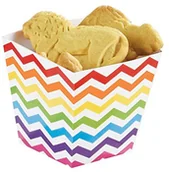 Kinder party - AMSCAN 146002 Rainbow Bufet Mini papier Treat Cups 146002 - miniaturka - grafika 1