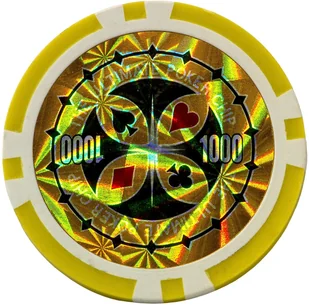 MKS ZESTAW DO POKERA ŻETONY 7 NOMINAŁÓW GRA POKER 1000 M2837 - Zestawy do pokera - miniaturka - grafika 5