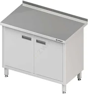 Stoły gastronomiczne - Stalgast stół przyścienny z drzwiami skrzydłowymi 800x600x850 mm 980156080 - miniaturka - grafika 1