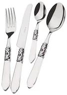 Zestawy sztućców - Bugatti sztućce 24 sztuk w całości Aladdin zestaw sztućców Clear uchwytu pierścionek srebrny ALC1T-S4250 - miniaturka - grafika 1