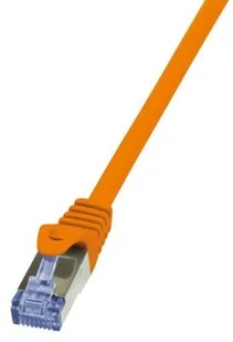 LogiLink Patchcord CQ3078S Cat.6A S/ftp 5m pomarań - Patchcordy - miniaturka - grafika 2