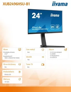 IIYAMA XUB2496HSU-B1 - Monitory - miniaturka - grafika 6