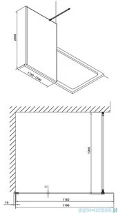 Omnires Marina 120x200 DNR12XCRTR - Kabiny prysznicowe - miniaturka - grafika 2