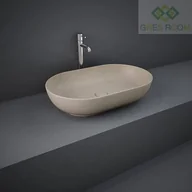 Umywalki - RAK Ceramics Ceramics FEELING UMYWALKA SLIM NABLATOWA OWALNA 55X35 CM CAPPUCCINO MAT (514) FEECT5500514A - miniaturka - grafika 1