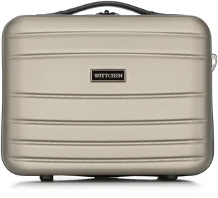 Wittchen Kosmetyczka podróżna z ABS-u żłobiona 56-3A-654-90 - Kosmetyczki, organizery i kuferki - miniaturka - grafika 2