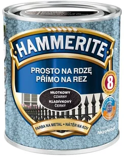 Akzo Nobel Farba Hammerite Prosto Na Rdzę efekt młotkowy srebrno-szary 250ml - Emalie - miniaturka - grafika 2