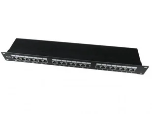 Gembird Patch panel 24 1U 19 Kat.6 ekran z funkcją organizacji kabli czarn (NPP-C624-002) - Panele krosownicze - miniaturka - grafika 5