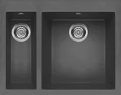 Zlewozmywaki - Elleci QUADRA 150 dark grey K99 KERATEK PLUS (LKQ15099) - miniaturka - grafika 1