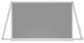 Gabloty - Allboards Gablota ogłoszeniowa informacyjna 120x90cm szara filcowa w aluminiowej ramie SC129FS+PIN50 - miniaturka - grafika 1
