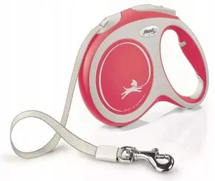 Flexi Smycz New Comfort Taśma L 5m/60kg czerwony - Smycze dla psów - miniaturka - grafika 7