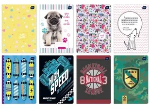 Inter-druk SA Zeszyty A5/32 KRATKA MIX WZORÓW - Zeszyty szkolne - miniaturka - grafika 2