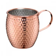 Kubki - Cilio kubek do Moscow Mule stal nierdzewna/miedź 0,5 l śred 9,5 x 9,5 cm młotkowany CI-200416 - miniaturka - grafika 1