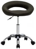 Fotele i krzesła biurowe - Brązowy tapicerowany taboret warsztatowy - Vivvi - miniaturka - grafika 1