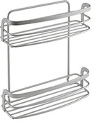 Pojemniki na przyprawy - Metaltex Eureka 350416039 2-poziomowa półka na przyprawy z powłoką Polytherm, wymiary 20 x 8 x 25 cm 35.04.16 - miniaturka - grafika 1