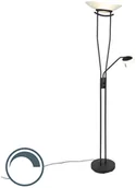 Lampy stojące - QAZQA Nowoczesna lampa podłogowa czarna z diodami LED - Lexus - miniaturka - grafika 1