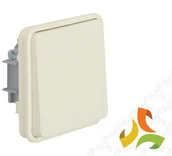 Wyłączniki światła i elektryczne - Hager BERKER W.1 Moduł wyłącznika 1-klawiszowy uniwersalny (schodowy) IP55 biały 6130763512 6130763512/HAG - miniaturka - grafika 1