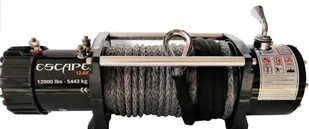 Escape 818 Wyciągarka 12000 lbs 12.0x [5443kg] z liną syntetyczną 12V lina 10mm 25m w oplocie 10400 kg +hak) 81878826 78826-uniw - Wciągarki - miniaturka - grafika 4