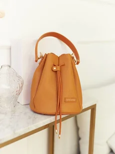 David Jones Niewielka torebka damska worek z troczkiem i insertem - Torebki damskie - miniaturka - grafika 6