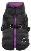 Ubranka dla psów - Puppia puppia papd vt1366 Mountaineer II, czarna, XL - miniaturka - grafika 1