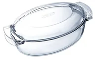 Naczynia żaroodporne - Pyrex 4937386 duszonych garnków Oval 3.0l z pokrywą szkła Pyrex Classic, przezroczysty, 33 x 20 x 10 cm 4937386 - miniaturka - grafika 1