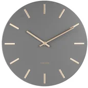 Zegary - Karlsson Zegar ścienny Charm small grey by KA5821GY - miniaturka - grafika 1