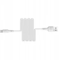 Uchwyty samochodowe do telefonów - Borofone Kabel BX30 Silicone micro biały 2,4A 1m - miniaturka - grafika 1