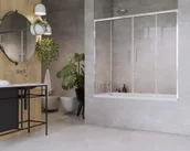 Parawany nawannowe - Radaway Idea PN DWD 140 zabudowa nawannowa 1400x1500 chrom przejrzyste 10004140-01-01 10004140-01-01 - miniaturka - grafika 1