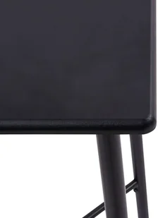 vidaXL 3-częściowy zestaw mebli barowych, tkanina, czarny 279965 - Stoły z krzesłami - miniaturka - grafika 4