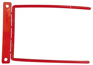 Q-Connect Klipsy archiwizacyjne D-Clip, grubość pliku max. 8cm, czerwony KF02281 - Spinacze i klipsy do papieru - miniaturka - grafika 3