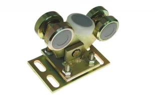 Wózek 5-rolkowy 80x80x5 metalowy wahliwy z regulacją - Akcesoria do bram - miniaturka - grafika 2