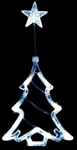 Bulinex Choinka na okno LED Bulinex na baterie biały 11 lampek 10-512 - Oświetlenie świąteczne - miniaturka - grafika 2