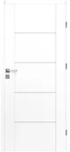 Drzwi wewnętrzne - Voster Skrzydło drzwiowe pełne Nox Białe 90 Prawe - miniaturka - grafika 1