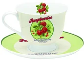 Filiżanki - Nuova R2S Filiżanka z talerzykiem Nostalgie owoce 645 FRUS - miniaturka - grafika 1