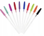 Akcesoria i kosmetyki do stylizacji brwi - S49 Szczoteczki Silikonowe Jasne MIX 50szt - miniaturka - grafika 1