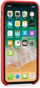 moVear Etui silikon iPhone Xs moVear silkyCase Czerwony A0IXSCSC0RECRE - Etui i futerały do telefonów - miniaturka - grafika 2