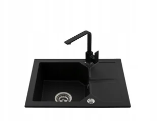 Laveo 6 kolorów Zlewozmywak Granitowy Duża Komora 20 cm - Zlewozmywaki - miniaturka - grafika 10