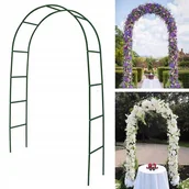 Kratki i pergole - Pergola Ogrodowa Łuk Na Róże Kwiaty 240cm Pdpora - miniaturka - grafika 1