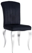 Krzesła - Signal KRZESŁO PRINCE VELVET CHROM/CZARNY TAP. PRINCEVCHC - miniaturka - grafika 1
