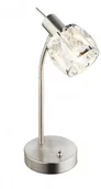 Lampy stojące - Globo Lighting Oświetlenie Kris Lampa stołowa Nikiel matowy, 1-punktowy 54356-1T - miniaturka - grafika 1