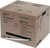 Kable - Axing SKB 88  04 kabel koncentryczny 2-żyłowy ekranowany zapewnia SAT i cyfrowej telewizji kablowej (250 m Opti-Box) Biały 7611682118742 - miniaturka - grafika 1