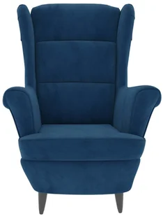 vidaXL Lumarko Fotel niebieski, aksamitny 324058 - Fotele - miniaturka - grafika 3