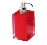 Mydelniczki i dozowniki mydła - Gedy Rainbow dozownik mydła w kolorze czerwonym ra81 RA810600300 - miniaturka - grafika 1