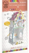 Kolorowanki, wyklejanki - Kolorowanka składanka mini Domek ul Kocia 12 Nowa - miniaturka - grafika 1