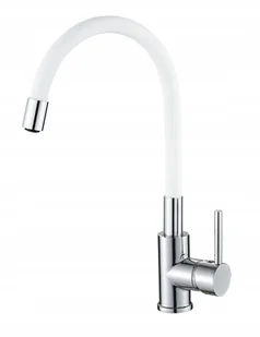 Bateria Kuchenna Elastyczna Wylewka Rubi - Biała - Baterie kuchenne - miniaturka - grafika 2