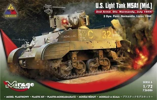 Mirage Hobby Lekki Czołg "M5A1" Normandia - Modele do sklejania - miniaturka - grafika 2