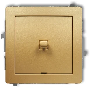 Karlik Łącznik pojedynczy DECO Złoty - Wyłączniki światła i elektryczne - miniaturka - grafika 2