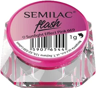 Ozdoby do paznokci - Semilac Pyłek Flash Sunlight Effect 669 Pink - miniaturka - grafika 1