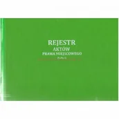 Druki akcydensowe - Firma krajewski Rejestr aktów prawa miejscowego [Pu/Ra-1] Pu/Ra-1 - miniaturka - grafika 1